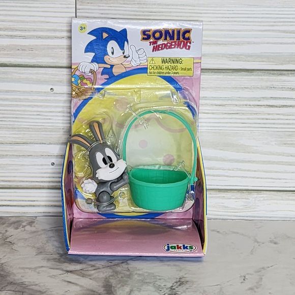 Sonic The Hedgehog 2.5" Easter Figures Sonic Tails Knuckles Rose Pocky Dr Eggman - Picture 12 of 13